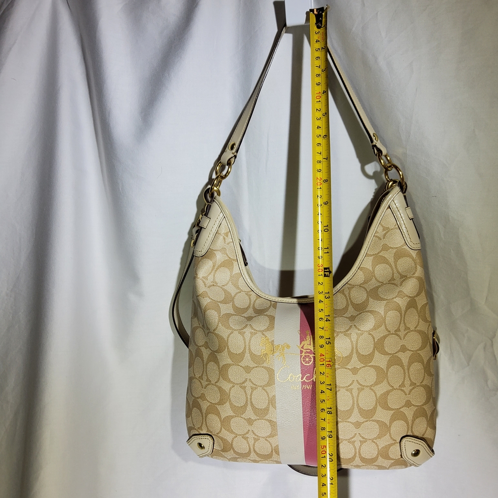 Coach Beige and Pink Women's Bag - Picture 9 of 14